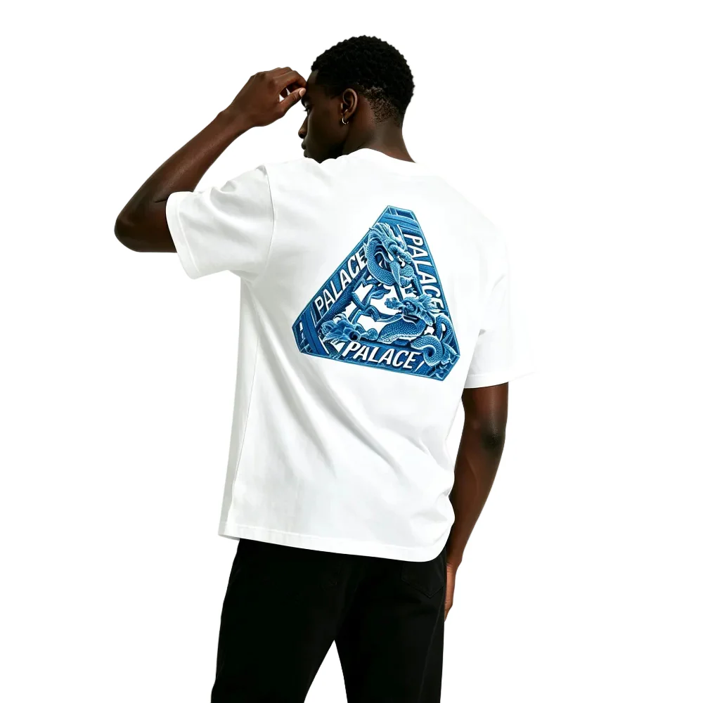 Palace Hong Kong Exclusive Dragon Tri-Ferg T-shirt White - Image 4