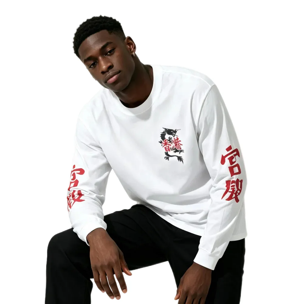 Palace Hong Kong Exclusive Yin Yang L S Tee White - Image 3
