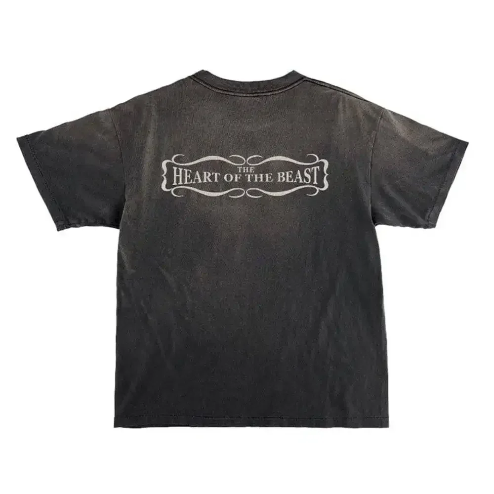 Saint Michael Fresh and Blood Devil T-shirt Vintage Black - Image 2