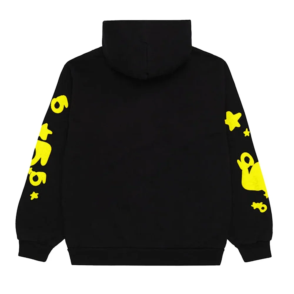 Sp5der Beluga Hoodie Onyx/Yellow - Image 2
