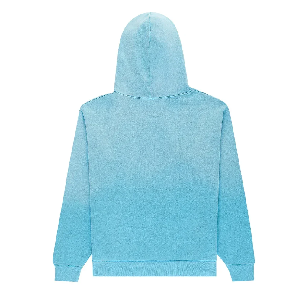 Sp5der OG Web V2 Spray Hoodie Light Blue - Image 2