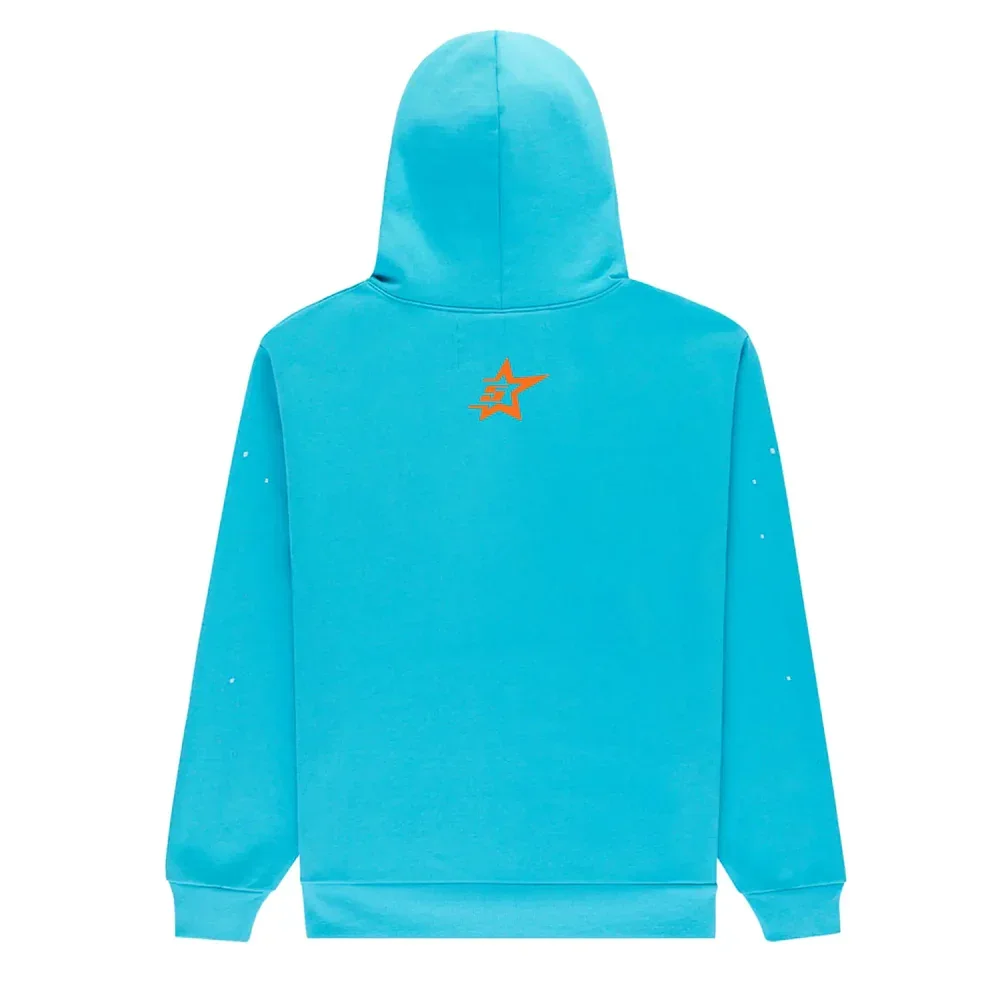 Sp5der Punk V2 Hoodie Cyan - Image 2