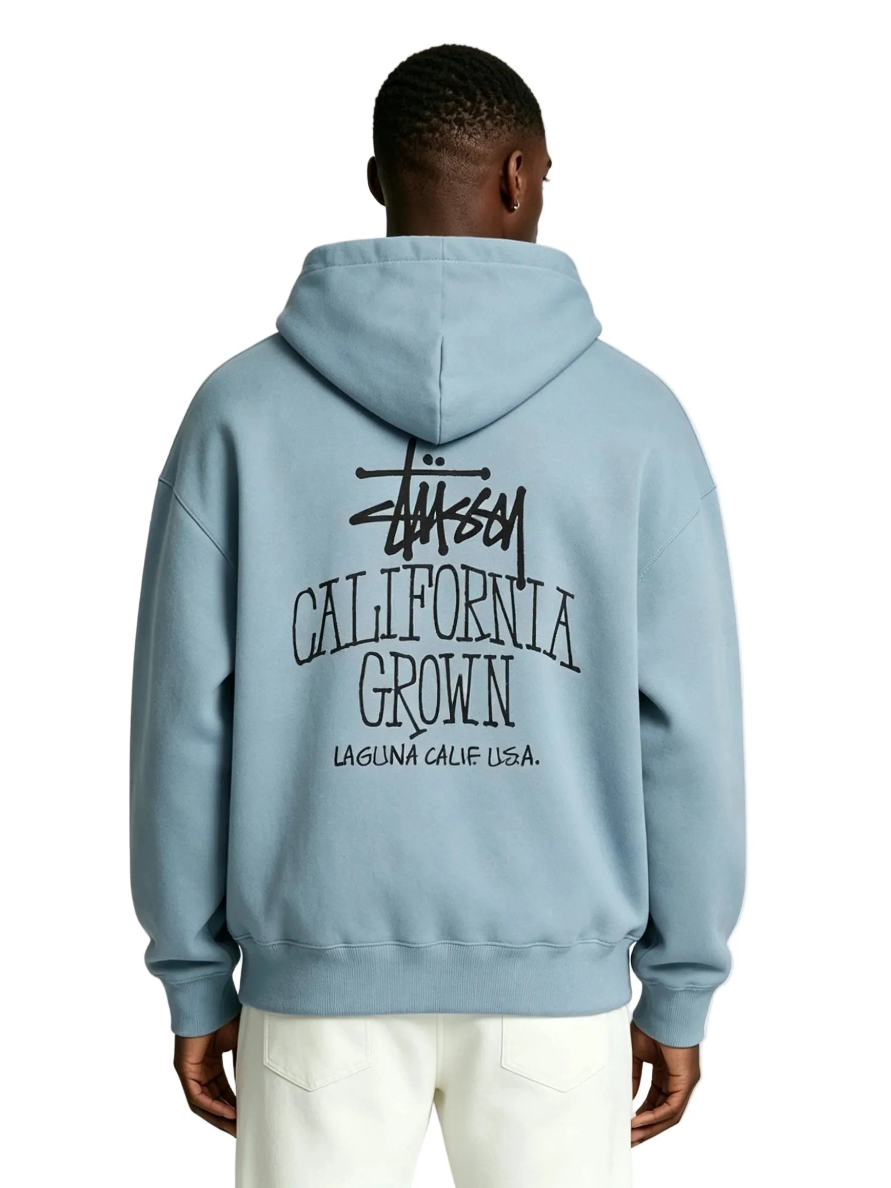 Stussy Cali Grown Zip Hoodie Slate - Image 4