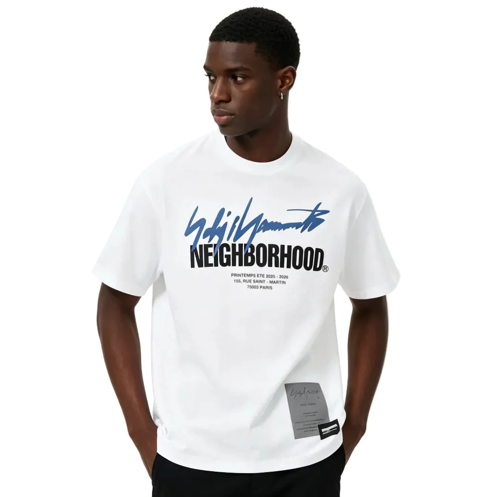 YOHJI YAMAMOTO White Neighborhood Edition SS-2 T-shirt - Image 3